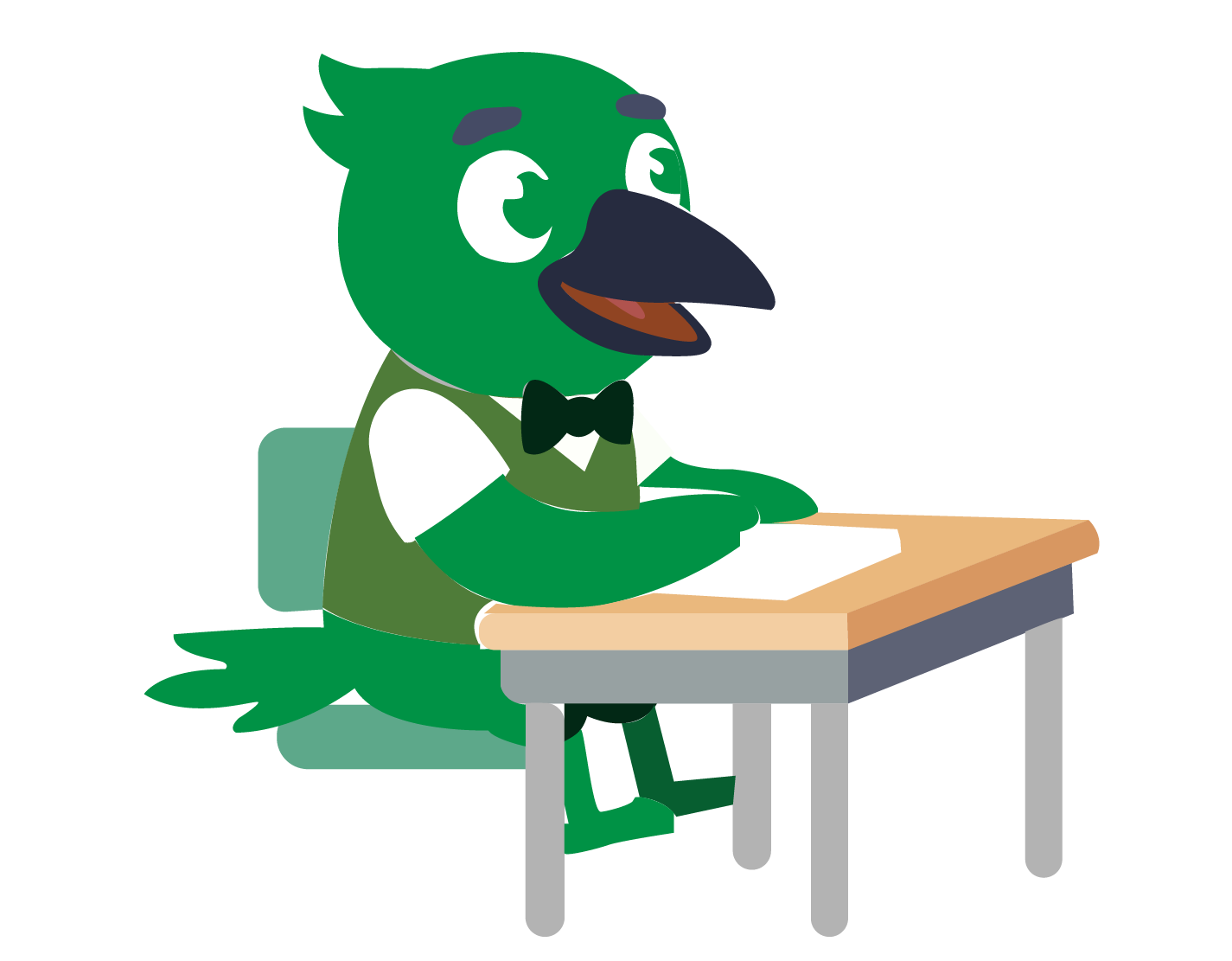 Estudiante consultando tareas y calificaciones en Kuvo